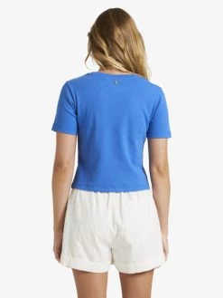 Roxy Womens Baseline Cropped T-Shirt
