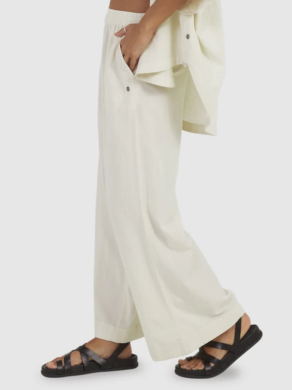 Roxy Womens Lekeitio Bay Cropped Palazzo Trousers - Image 2