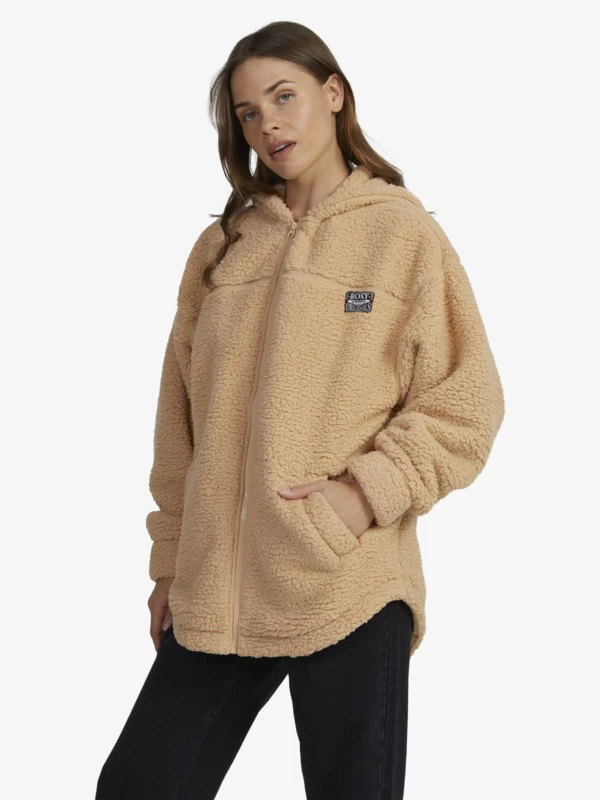 Roxy Womens Weekend Plans Full-Zip Hooded Fleece - Image 5