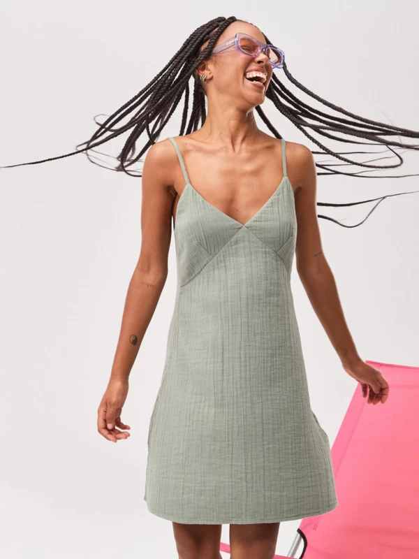 Roxy Womens Santorini Mini Slip Dress - Image 3