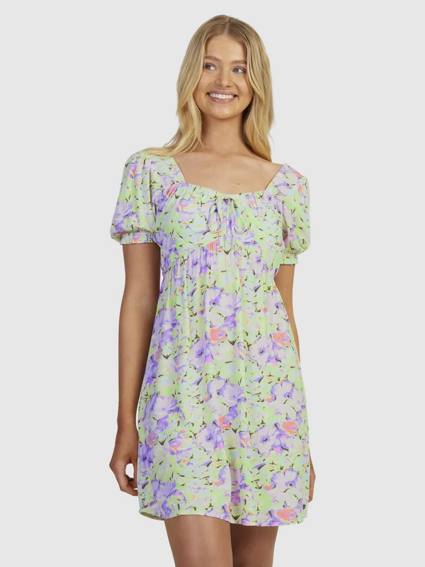 Roxy Womens Frill Bloom Short Sleeve Dress - Image 5
