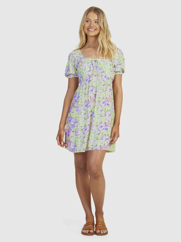 Roxy Womens Frill Bloom Short Sleeve Dress - Image 3