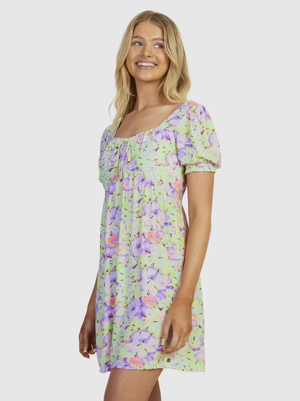 Roxy Womens Frill Bloom Short Sleeve Dress - Image 4