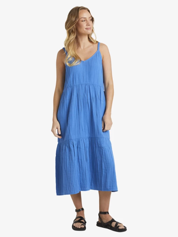 Roxy Womens Costa Del Sud Waiting Line Midi Dress - Image 5