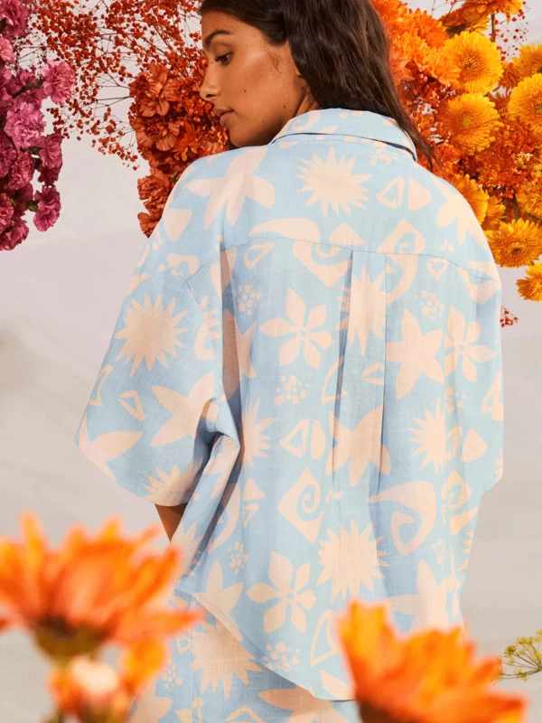 Roxy Womens Apres Surf Short Sleeve Shirt - Image 10