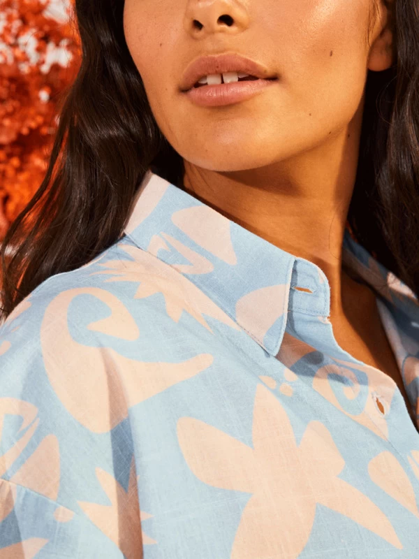 Roxy Womens Apres Surf Short Sleeve Shirt - Image 4