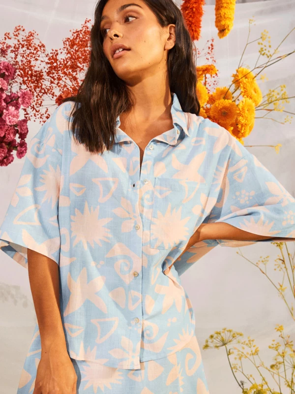 Roxy Womens Apres Surf Short Sleeve Shirt - Image 2