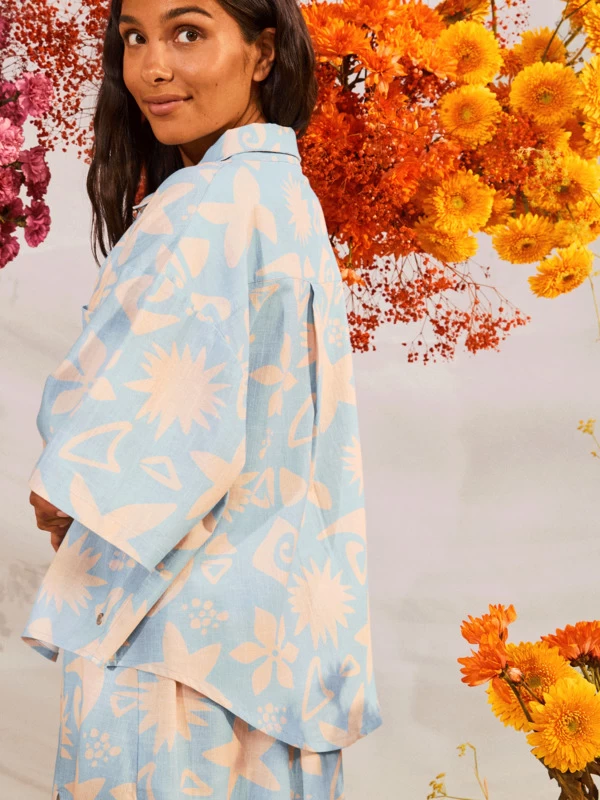 Roxy Womens Apres Surf Short Sleeve Shirt