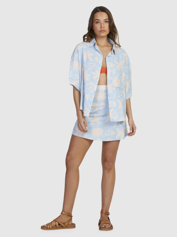 Roxy Womens Apres Surf Short Sleeve Shirt - Image 13