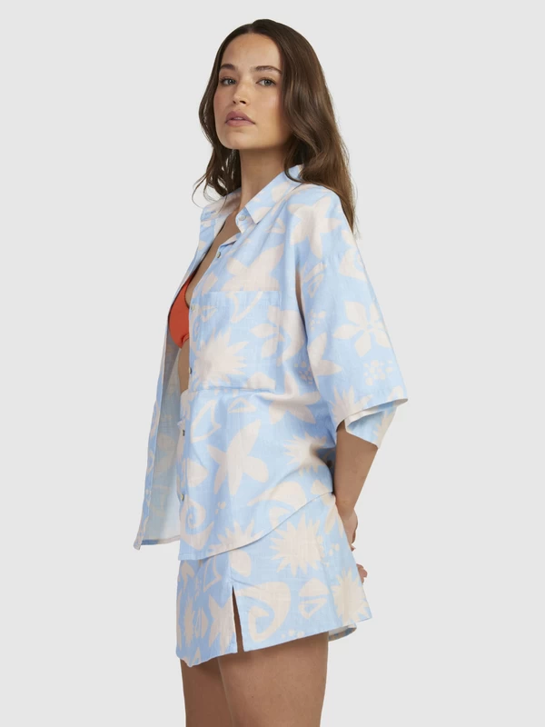 Roxy Womens Apres Surf Short Sleeve Shirt - Image 11