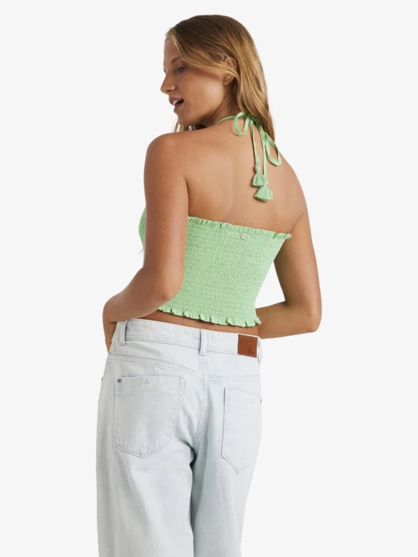 Roxy Womens Warm Waters Printed Strappy Bandeau Top - Image 4