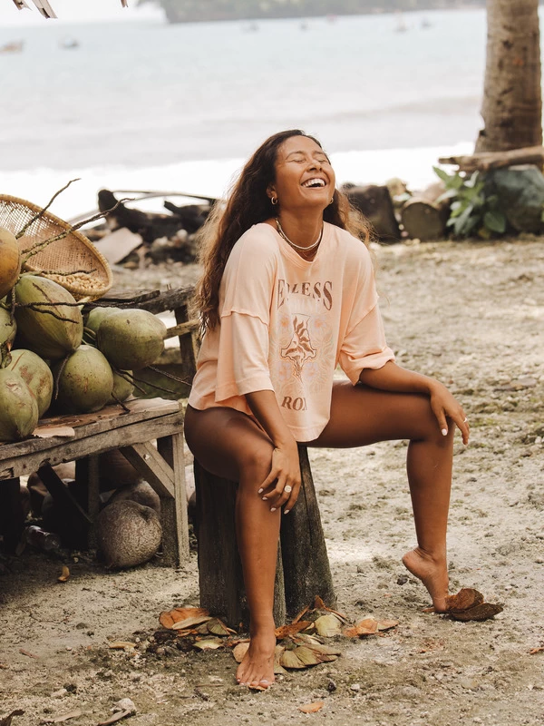 Roxy Womens Frozen Sunset Relaxed Fit T-Shirt - Image 3