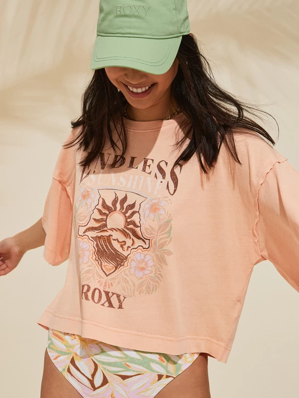 Roxy Womens Frozen Sunset Relaxed Fit T-Shirt - Image 9