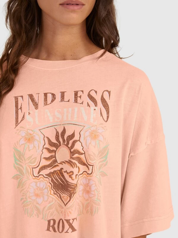 Roxy Womens Frozen Sunset Relaxed Fit T-Shirt - Image 5