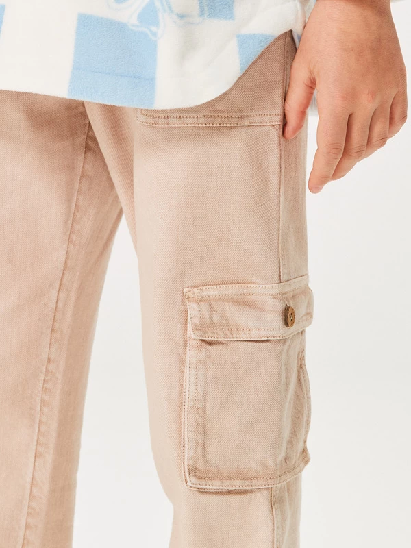 Roxy Girls 4-16 Precious Cargo Cargo High Waist Trousers - Image 8