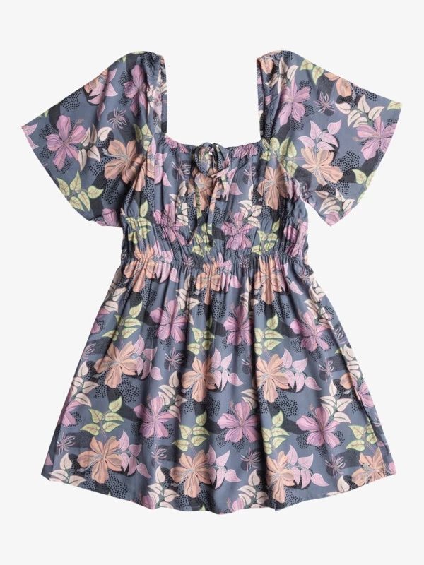 Roxy Girls 4-16 Last Day Of Disco Short Sleeves Dress - Image 2