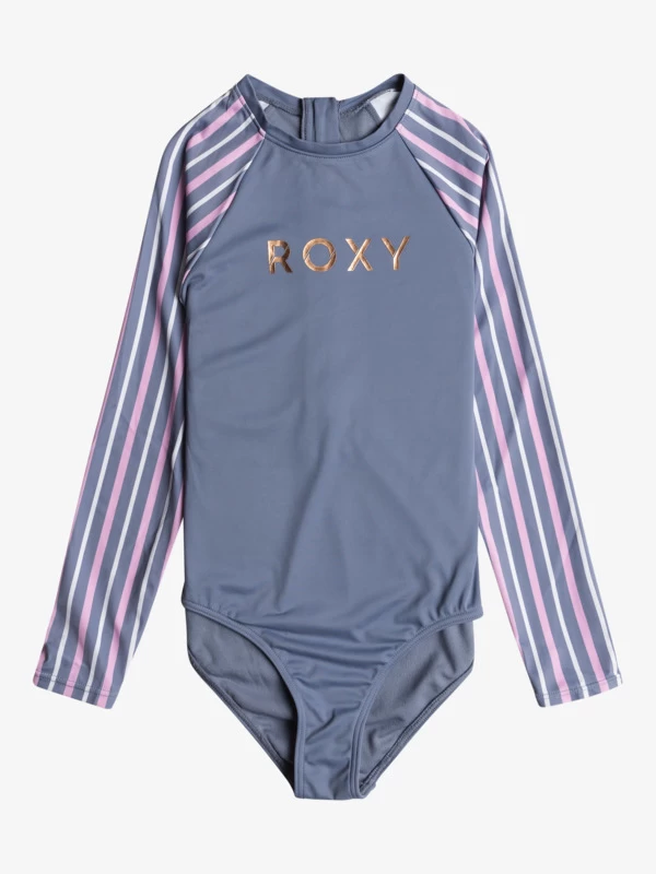 Roxy Girls 6-16 Hidden Garden Long Sleeves One-Piece Rashguard - Image 2
