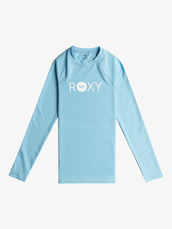Roxy Girls 6-16 Essential Long Sleeves UPF 50 Rashguard Set