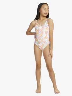 Roxy Girls 7-16 Floraya High Leg One-Piece Swimsuit