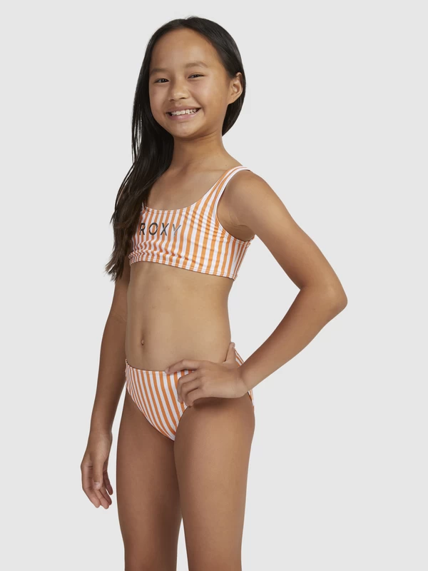 Roxy Girls 6-16 Above The Limits Two Piece Bralette Bikini Set