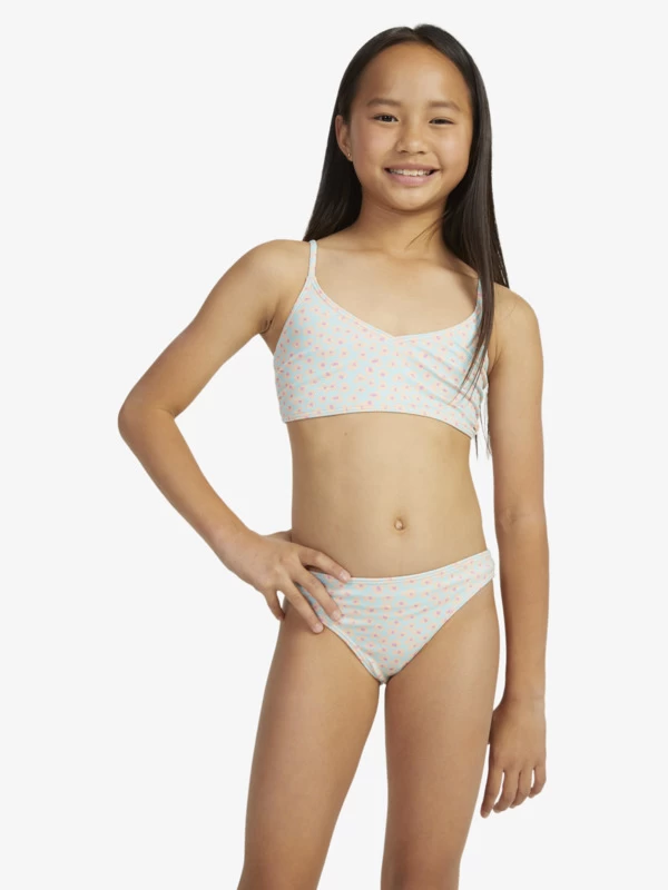 Roxy Girls 7-16 Flower Bed Crop Top Two-Piece Bikini Set - Image 2