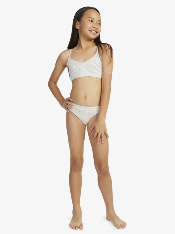 Roxy Girls 7-16 Flower Bed Crop Top Two-Piece Bikini Set - Image 5