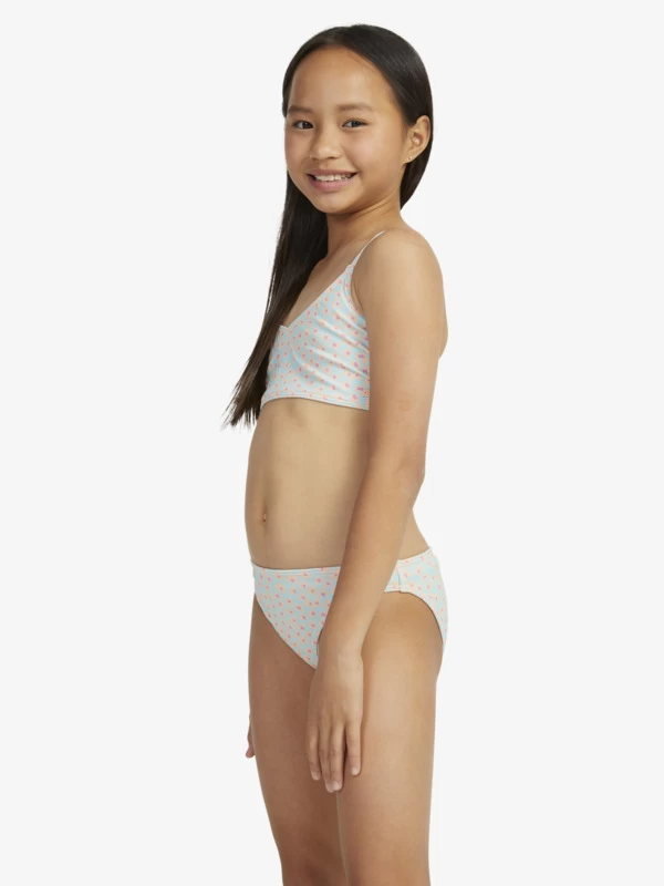 Roxy Girls 7-16 Flower Bed Crop Top Two-Piece Bikini Set - Image 4