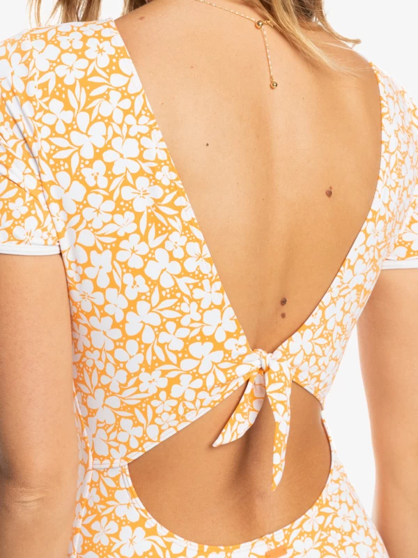 Roxy Womens Pretty Short Sleeve One-Piece Swimsuit - Image 5