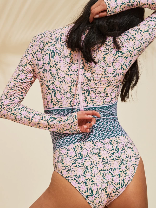 Roxy Womens Free Spirit Long Sleeve One-Piece Swimsuit - Image 3