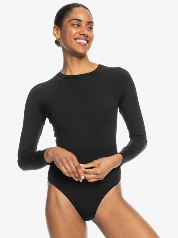 Womens ROXY Pro The Overhead Long Sleeve One-Piece Swimsuit - Image 4