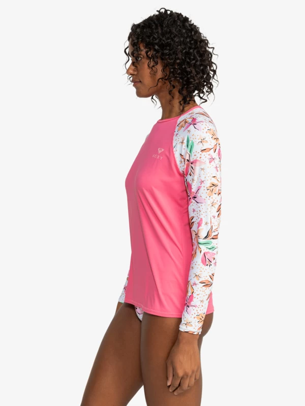 Roxy Womens Printed Long Sleeve Zipped Rash Vest - Image 5