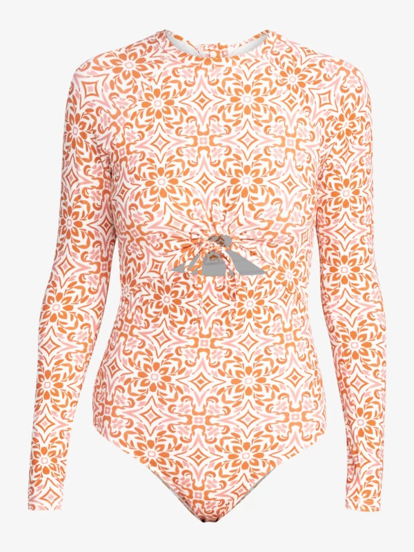 Roxy Womens Fresco Tile Long Sleeve Rash Vest Onesie - Image 4