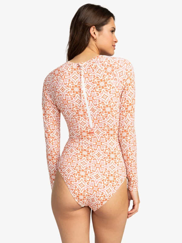 Roxy Womens Fresco Tile Long Sleeve Rash Vest Onesie