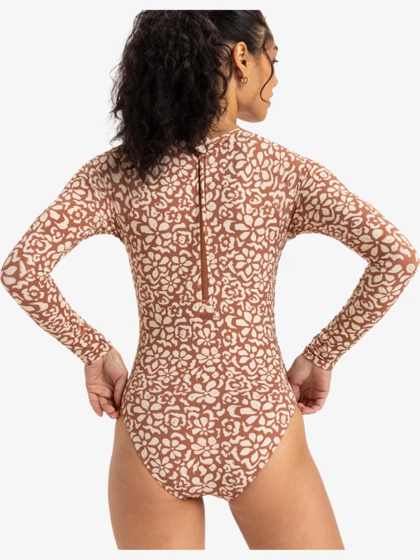 Roxy Womens Basic Long Sleeves One-Piece Swimsuit - Image 5