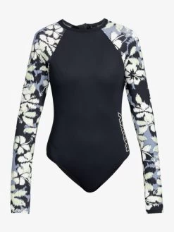Womens Roxy Active Long Sleeves One-Piece Swimsuit