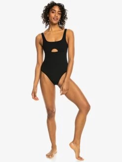 Womens Roxy Pro The Double Line One-Piece Swimsuit
