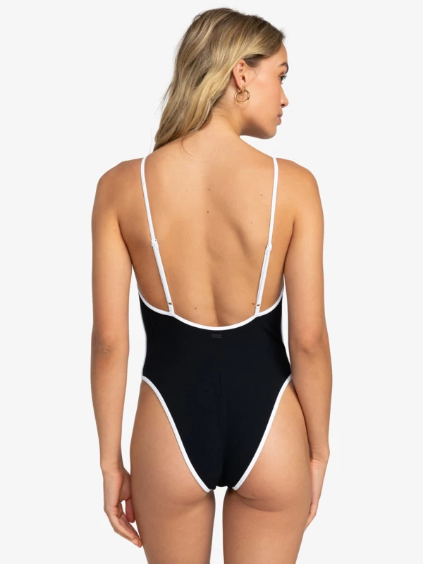 Roxy Womens New Life High Leg One-Piece Swimsuit - Image 4