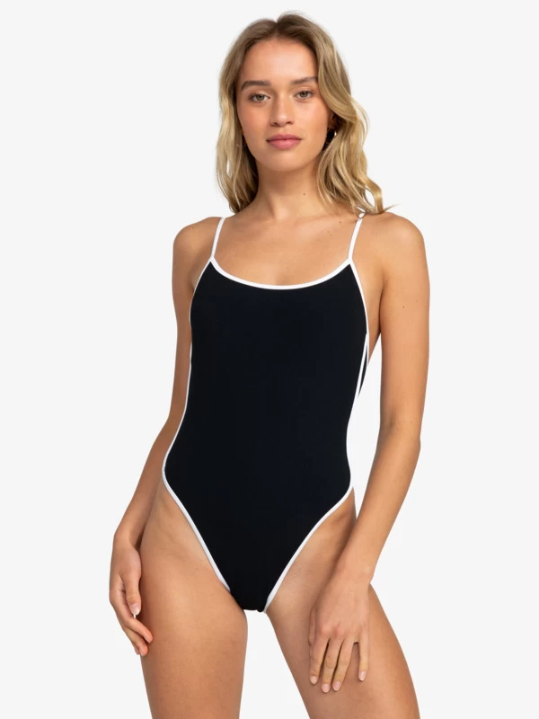 Roxy Womens New Life High Leg One-Piece Swimsuit - Image 3