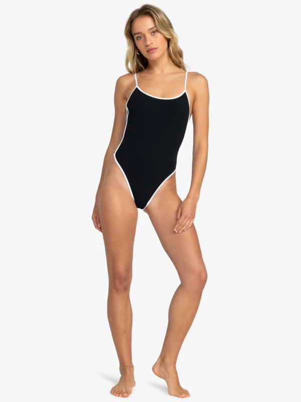 Roxy Womens New Life High Leg One-Piece Swimsuit - Image 2