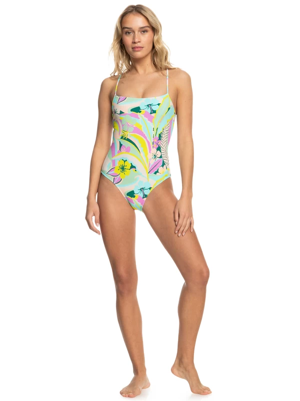 Roxy Womens Rave Wave High Leg One-Piece Swimsuit - Image 5