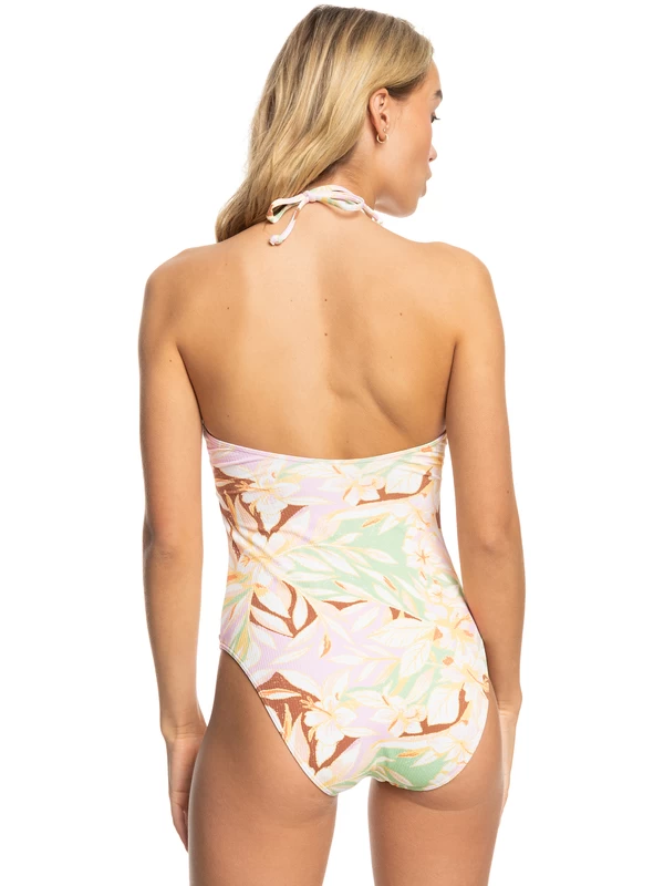 Roxy Womens Meadow Flowers Halter Neck One-Piece Swimsuit - Image 6
