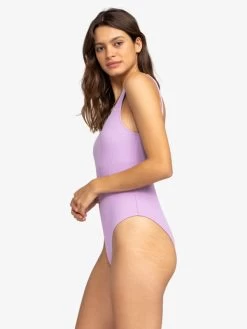 Roxy Womens Aruba Halter Neck One-Piece Swimsuit