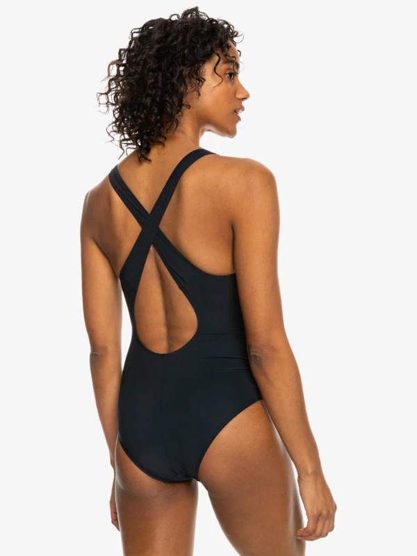 Womens ROXY Active Cross Back One-Piece Swimsuit - Image 2