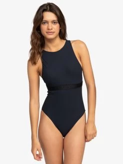 Womens ROXY Active High Leg One-Piece Swimsuit
