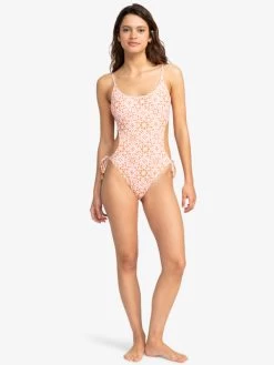Roxy Womens Fresco Tile One-Piece Swimsuit