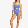 Roxy Womens Dancing DotsOne Piece Swimsuit