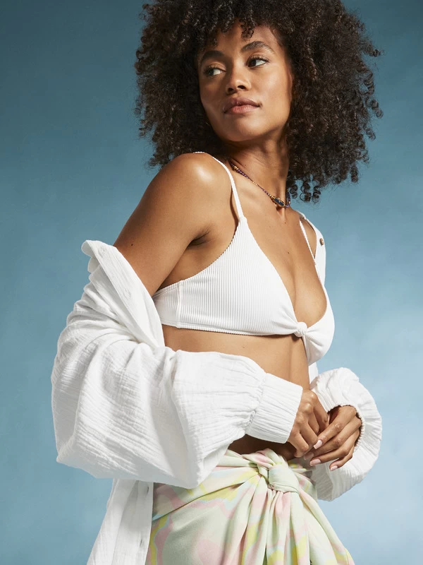 Womens Roxy Love The Surf Knot Bikini Top - Image 7