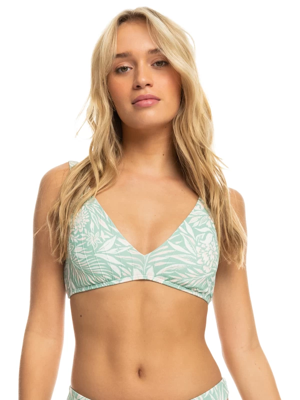 Womens Rib Roxy Love The Oceana V-Neck Bikini Top - Image 5