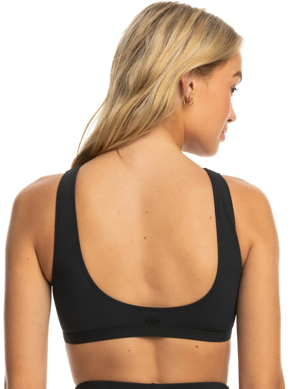 Womens Roxy Pro The Pop Up Crop Bikini Top