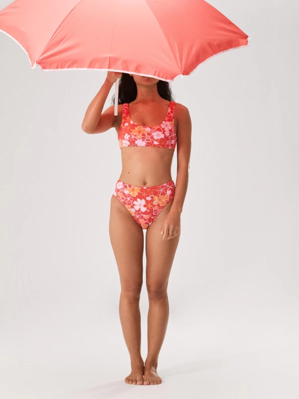 Roxy Womens Meadow Flowers Bralette Bikini Top - Image 2